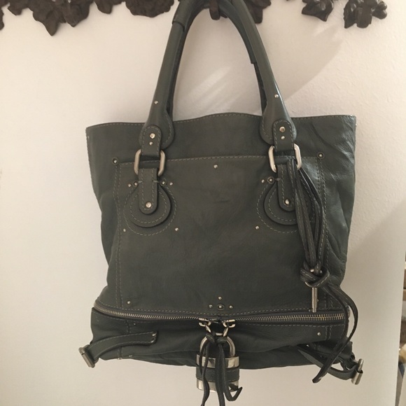 Auth Chloe Paddington Grey leather bag - Picture 2 of 8